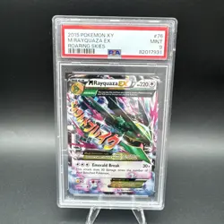Pokemon XY Roaring Skies 2015 M Rayquaza EX 76/108 English PSA 9 - Image 1
