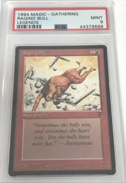 1994 MTG Legends - RAGING BULL - Graded PSA 9 MINT - Image 1