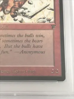 1994 MTG Legends - RAGING BULL - Graded PSA 9 MINT - Image 5