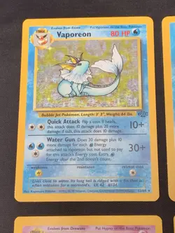 Vintage Holo Rare Pokemon Cards WOTC 1999 Base Set, Fossil, Jungle MP/HP Raichu - Image 2