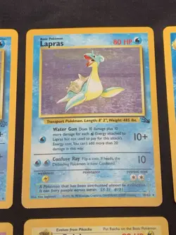 Vintage Holo Rare Pokemon Cards WOTC 1999 Base Set, Fossil, Jungle MP/HP Raichu - Image 3