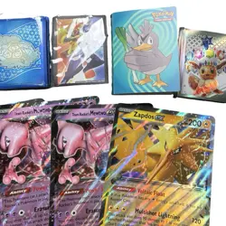 Pokemon TCG Jumbo Card Lot of 9 Oversized Cards Pikachu Zekrom Sleeve Lillie - Image 5