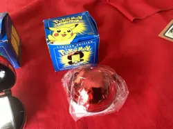 1999 Pokemon BURGER KING POKEBALL Pikachu 23k Gold Plated Card SEALED + Togepi - Image 4