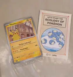Pokemon Pikachu At The Museum Promo Natural History Museum w ecology booklet - Image 1