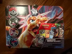 Pokemon TCG Charizard Collector Chest Fall 2023 6 Scarlet & Violet Booster Packs - Image 1