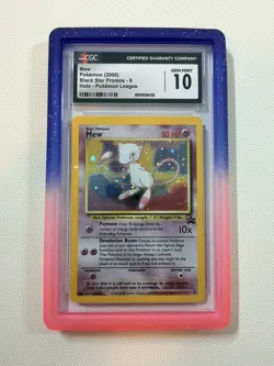 2000 Pokemon League Black Star Promo MEW Holo #9 CGC 10 GEM MINT with SWIRL - Image 1