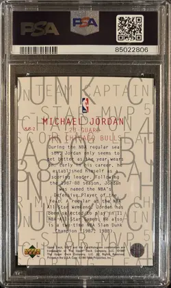 1997 Upper Deck UD3 MJ3 #MJ3-2 Michael Jordan HOF GOAT Bulls PSA 10 GEM MINT - Image 2
