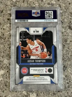 Ausar Thompson 2024 Prizm Choice Red Sensational Sigs Auto PSA 10 GEM MINT - Image 2