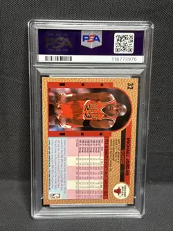 1992 FLEER #32 MICHAEL JORDAN PSA 10 GEM MINT!!! ICONIC CARD! - Image 2
