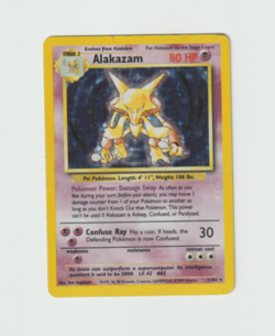 Alakazam 1/102 Base Set Holo Rare Pokemon TCG 1999 WOTC - Image 4