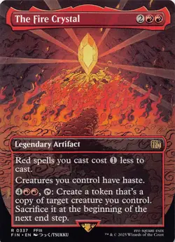 The Fire Crystal (Borderless) FIN 337 Normal English NM - MTG - Image 1