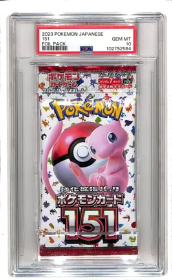 2023 Pokemon Japanese 151 Sealed Foil Pack PSA 10 Gem Mint - Image 1