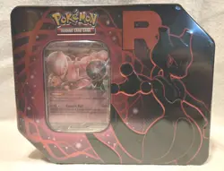 Pokemon TCG Team Rocket (Destined Rivals) Tin New & Factory SEALED Mewtwo - Image 1