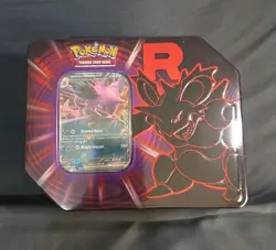 Pokemon TCG Team Rocket Nidoking Destined Rivals Tin Brand New Sealed Mewtwo - Image 1