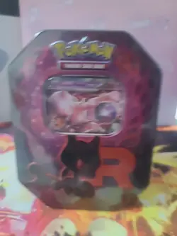 Pokemon TCG Destined Rivals Team Rocket’s Mewtwo Tin New & Sealed - Image 1