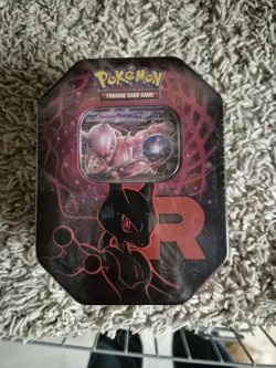 Pokemon TCG Destined Rivals Team Rocket’s Mewtwo Tin New & Sealed - Image 1