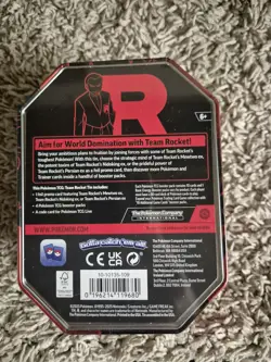 Pokemon TCG Destined Rivals Team Rocket’s Mewtwo Tin New & Sealed - Image 2