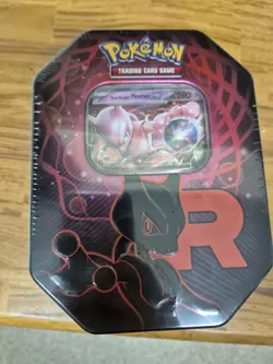 Pokemon TCG Destined Rivals Team Rocket’s Mewtwo Tin New & Sealed - Image 5