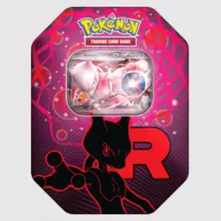 Pokemon TCG Destined Rivals Team Rocket’s Mewtwo Tin New & Sealed - Image 1