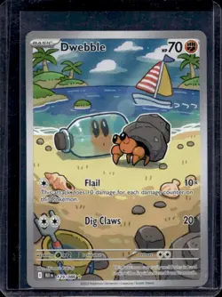 2025 Pokemon SV Black Bolt BLK EN Dwebble Illustration Rare #129/086 - Image 1