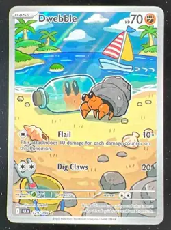 2025 Pokemon SV Black Bolt - BLK EN #129/086 Dwebble Illustration Rare - Image 1