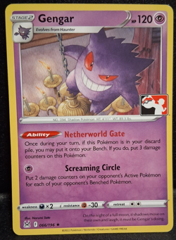 Pokemon TCG Gengar Non-Holo Card 066/196 Play! Prize Pack Stamped NM - Image 1