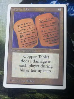 Magic the Gathering Copper Tablet Unlimited Edition, Light Play - Image 1