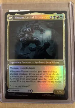 Eddie Brock Venom Lethal Protector MTG Spider-Man Rare Foil (2 Sided) - Image 2