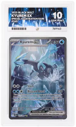 GEM MINT ACE 10 - Kyurem EX 165/086 Black Bolt SIR Holo Pokemon Card - Image 1