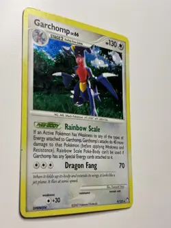 Pokemon Garchomp 2007 LV.66 Holo Card 9/123 Mysterious Treasures MP - Image 2
