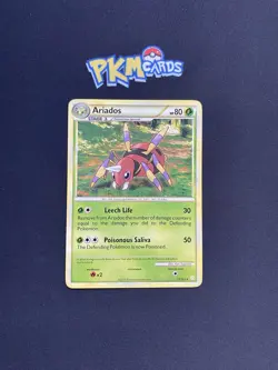 Pokemon TCG Ariados Heartgold & Soulsilver 15/123 Regular MP. - Image 1