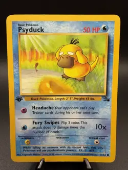 Pokemon TCG Psyduck Fossil 1st Edition 53/62 - Image 1