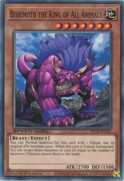 Yugioh Behemoth The King of All Animals SBCB-EN052 Speed Duel Common NM x3 Play - Image 1
