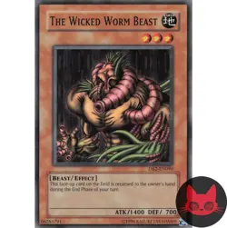 Yugioh The Wicked Worm Beast DB2-EN090 Common NM - Image 1