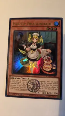 Parlor Dragonmaid BLMM-EN060 Ultra Rare Emblazoned 1st Edition MINT! Yugioh - Image 1