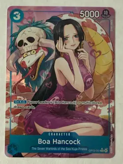 One Piece Carrying On His Will Boa Hancock SP OP13-051 R* Alternate Art English - Image 1