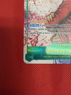 2025 One Piece Carrying On His Will Monkey D. Luffy SEC Alt Art OP13-118 - Image 5