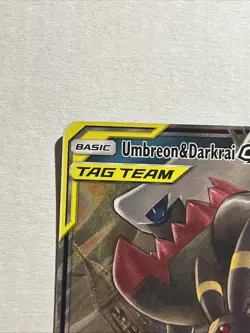 2019 Pokemon Sun & Moon Unified Minds Umbreon & Darkrai GX Tag Team 125/236 - Image 2