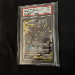 2019 Pokemon Sun and Moon Umbreon and Darkrai GX PSA 9 Unified Minds 125/236 - Image 3