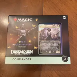 MTG Duskmourn: House of Horror Commander Deck - Miracle Worker NEW Sealed - Image 1