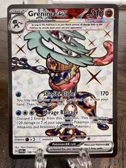 Greninja ex - 198/167 - Pokemon Twilight Masquerade Full Art Ultra Rare - NM - Image 1