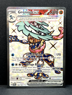 Greninja ex - 198/167 - Pokemon Twilight Masquerade Full Art Ultra Rare - NM - Image 1