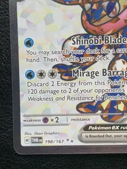 Greninja ex 198/167 Twilight Masquerade Ultra Rare Full Art Pokemon TCG NM - Image 5