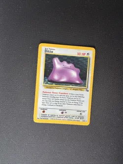 Ditto 3/62 HOLO Rare Fossil Set WOTC Vintage 1999 Pokemon Card Near Mint - Image 1