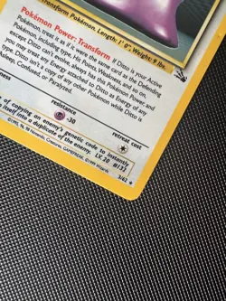 Ditto 3/62 HOLO Rare Fossil Set WOTC Vintage 1999 Pokemon Card Near Mint - Image 4