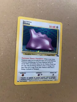 Ditto 3/62 HOLO Rare Fossil Set WOTC Vintage 1999 Pokemon Card NM MINT - Image 4