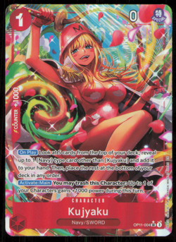 Kujyaku Alt Art OP11-004 SR A Fist of Divine Speed English One Piece TCG NM - Image 1