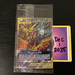 MOLTRES ZAPDOS ARTICUNO GX Stained Glass Promo - Pokemon Hidden Fates TCG SEALED - Image 1