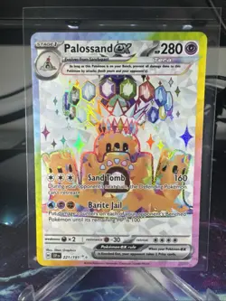 Pokemon TCG Palossand EX Card 221/191 Surging Sparks Ultra Rare NM/M - Image 1