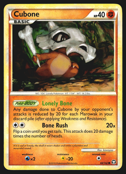 Cubone 60/102 HS Triumphant Pokemon Card LP - Image 1